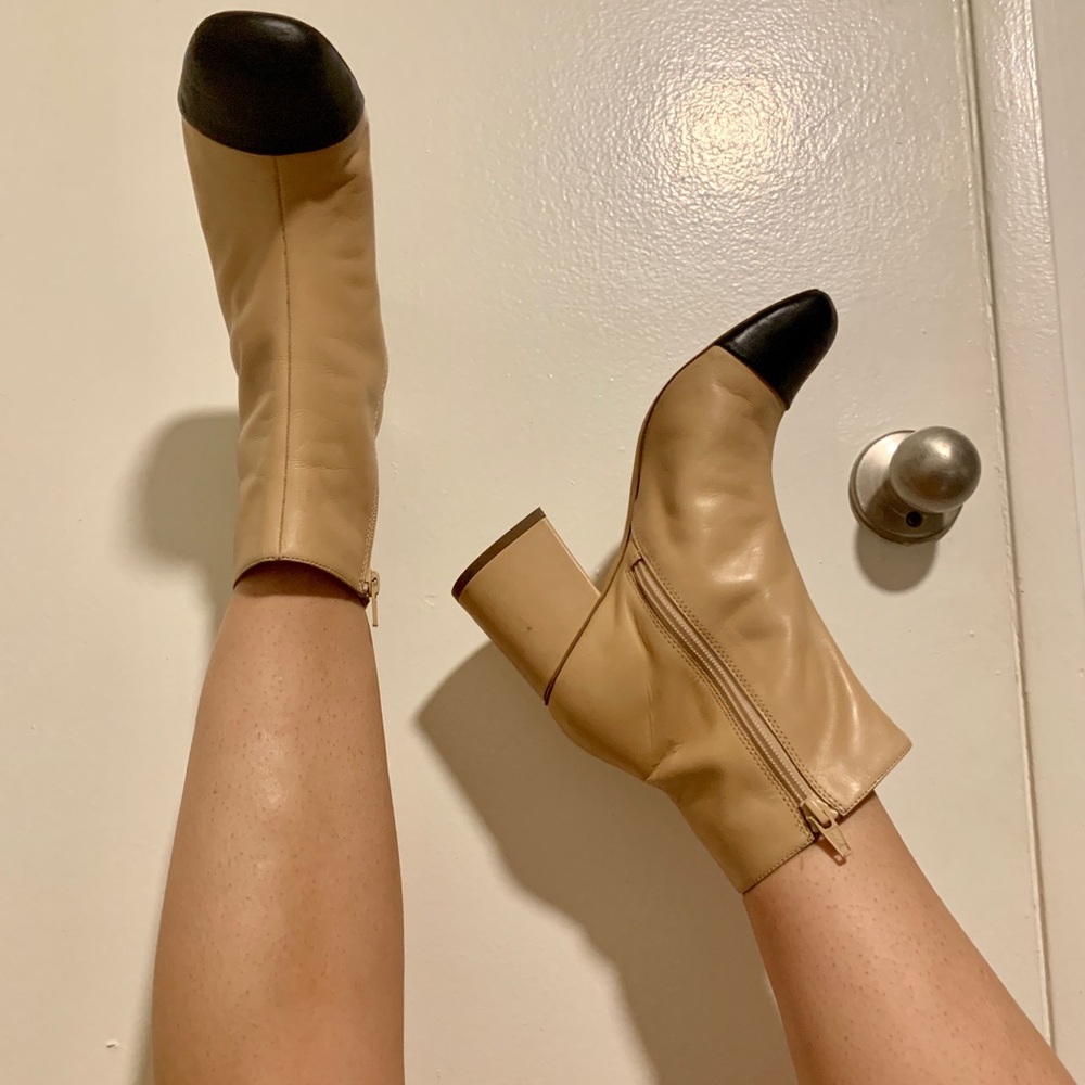 ASOS Black Toe Booties